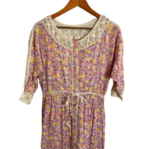 NWT LOVESHACKFANCY Callan Dress Jetset Maxi Lace Floral Boho- size 2 - Picture 9 of 13